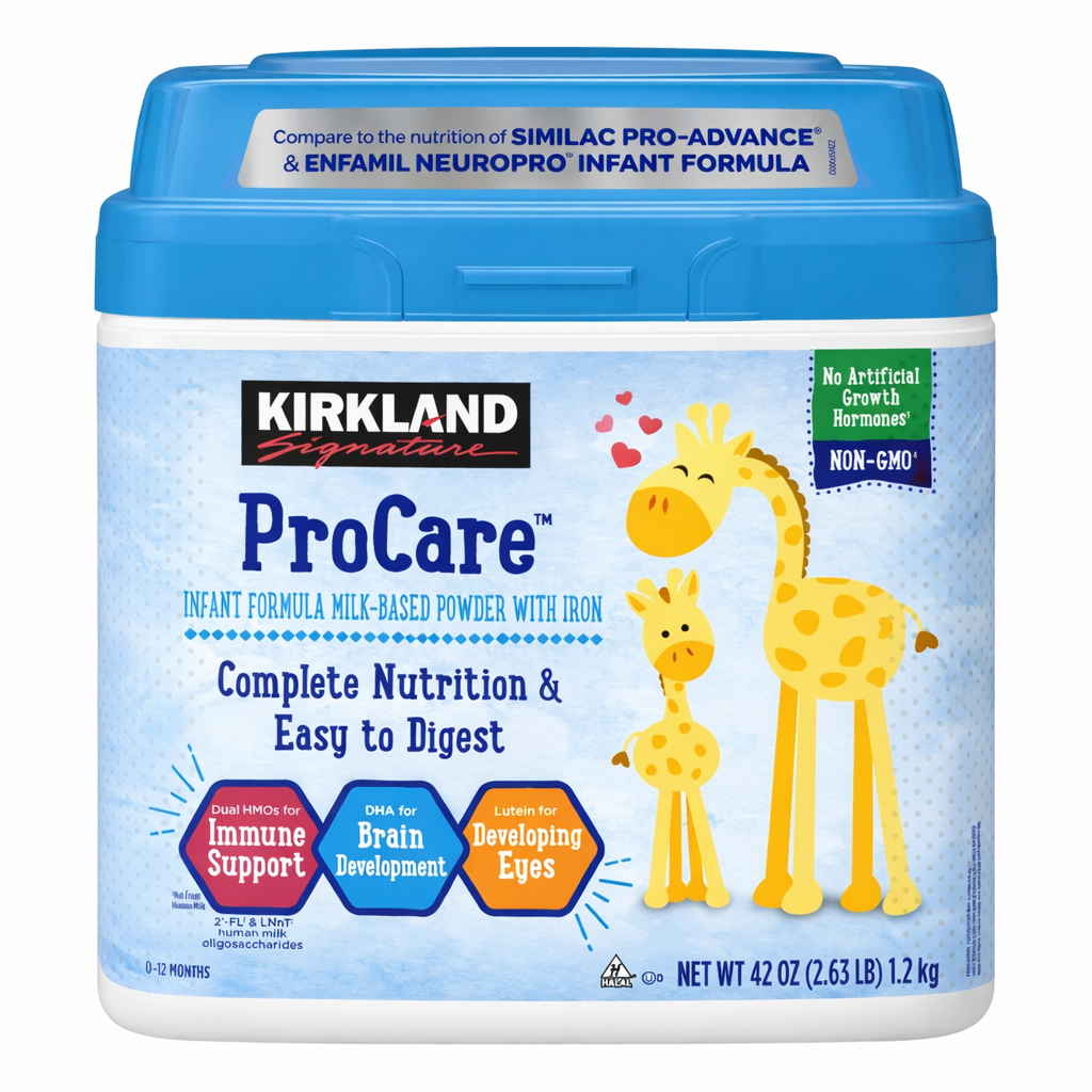 Kirkland Signature ProCare Infant Formula Milk-Based Powder with Iron 42 oz (2.63 lb)