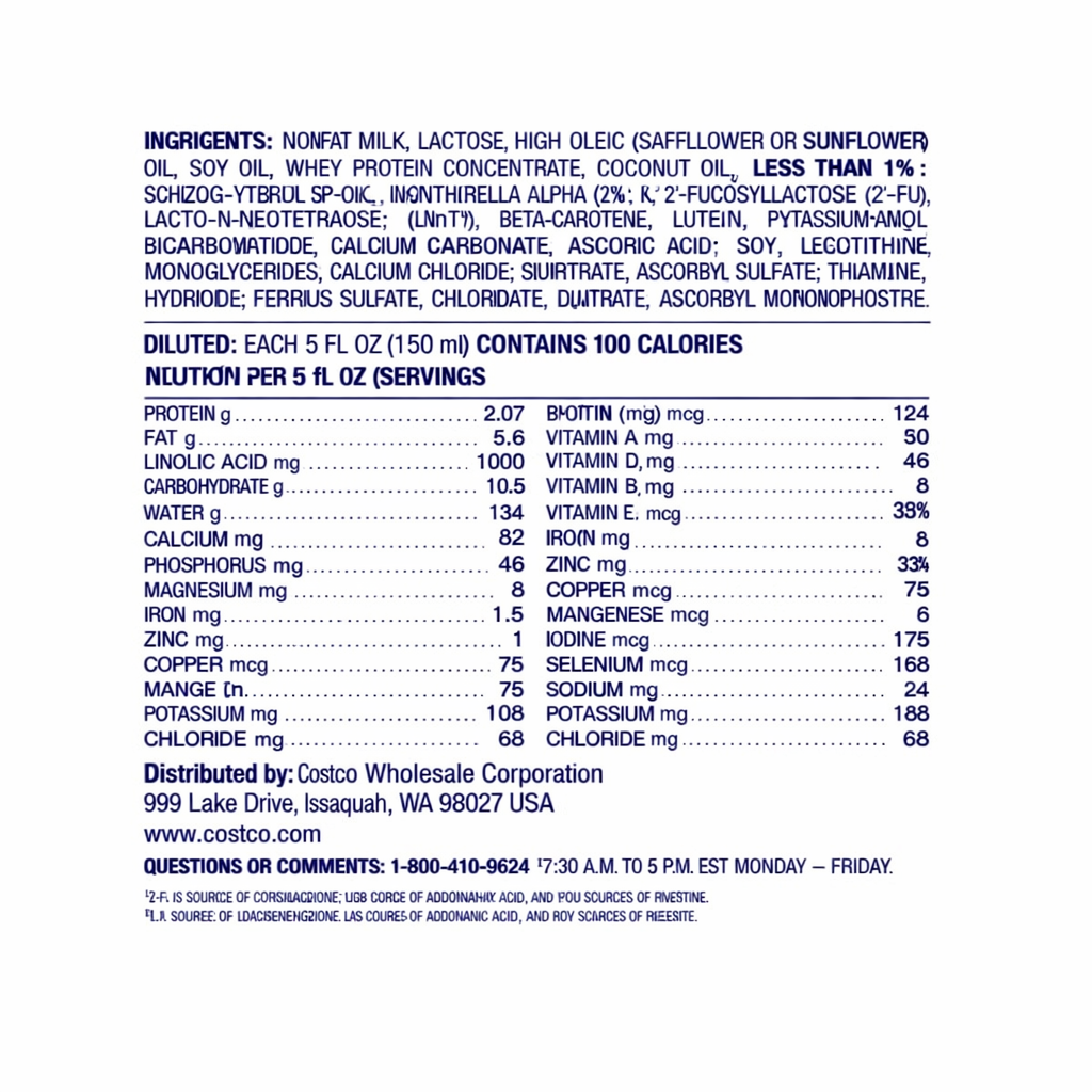Kirkland Signature ProCare Infant Formula Milk-Based Powder with Iron 42 oz (2.63 lb)