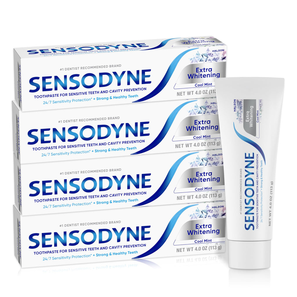 Sensodyne Advanced Whitening Toothpaste 4x – Sensitive Teeth Protection & Whitening