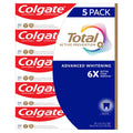 Colgate Total Advanced Whitening Toothpaste 5 Pack – Long Lasting Freshness & Cavity Protection