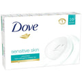 Dove Sensitive Skin Beauty Bar Soap 16 Pack – Fragrance Free, Hypoallergenic & Moisturizing