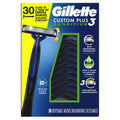 Gillette Custom Plus 3 Disposable Razors – 30 Pack