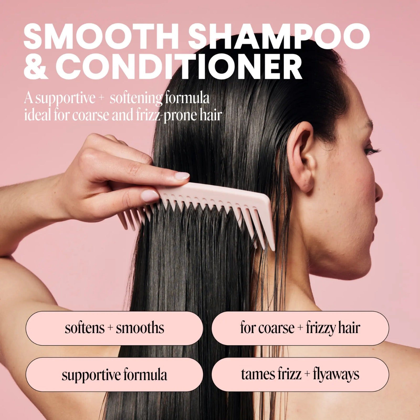 MONDAY Haircare SMOOTH Shampoo and Conditioner Set, 34 fl oz Each