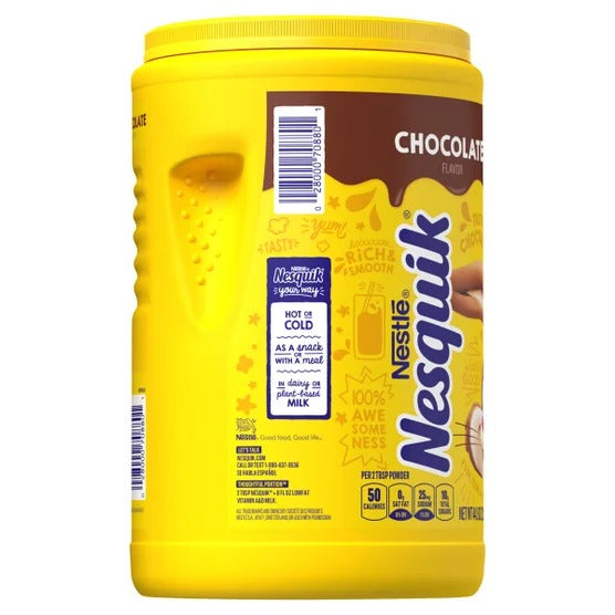 Nestle Nesquik Chocolate Powder Drink Mix 44.9 oz (2.81 lb) Real Cocoa